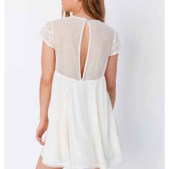 Urban Outfitters off-white mini open-back dress - Picture 3 of 16